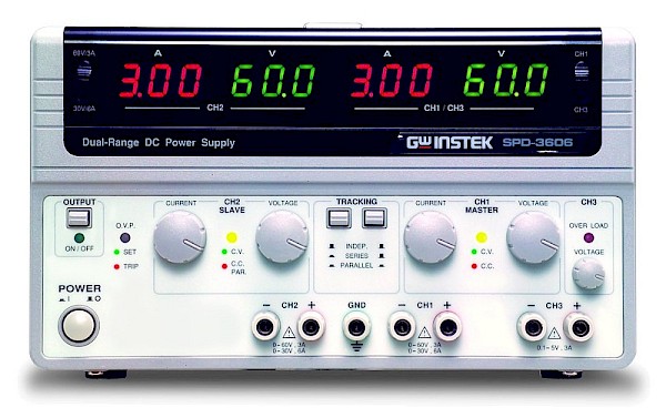 Dual Range DC Power Supply | 375 W, 3 channel