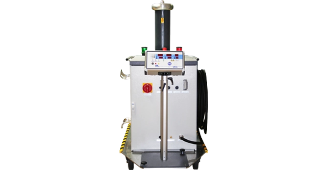 Two-part test system ZPA - 100 kV / 50 mA / 5000 VA with Oil Transformer and U-Divider